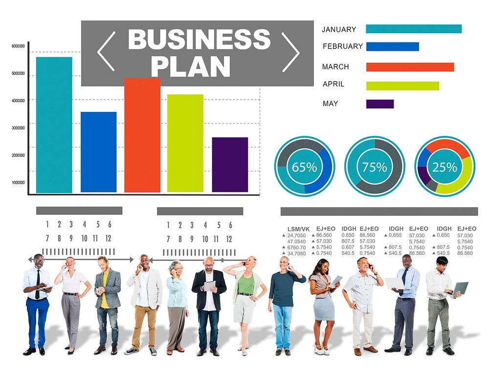 business plan graph brainstorming strategy idea info concept