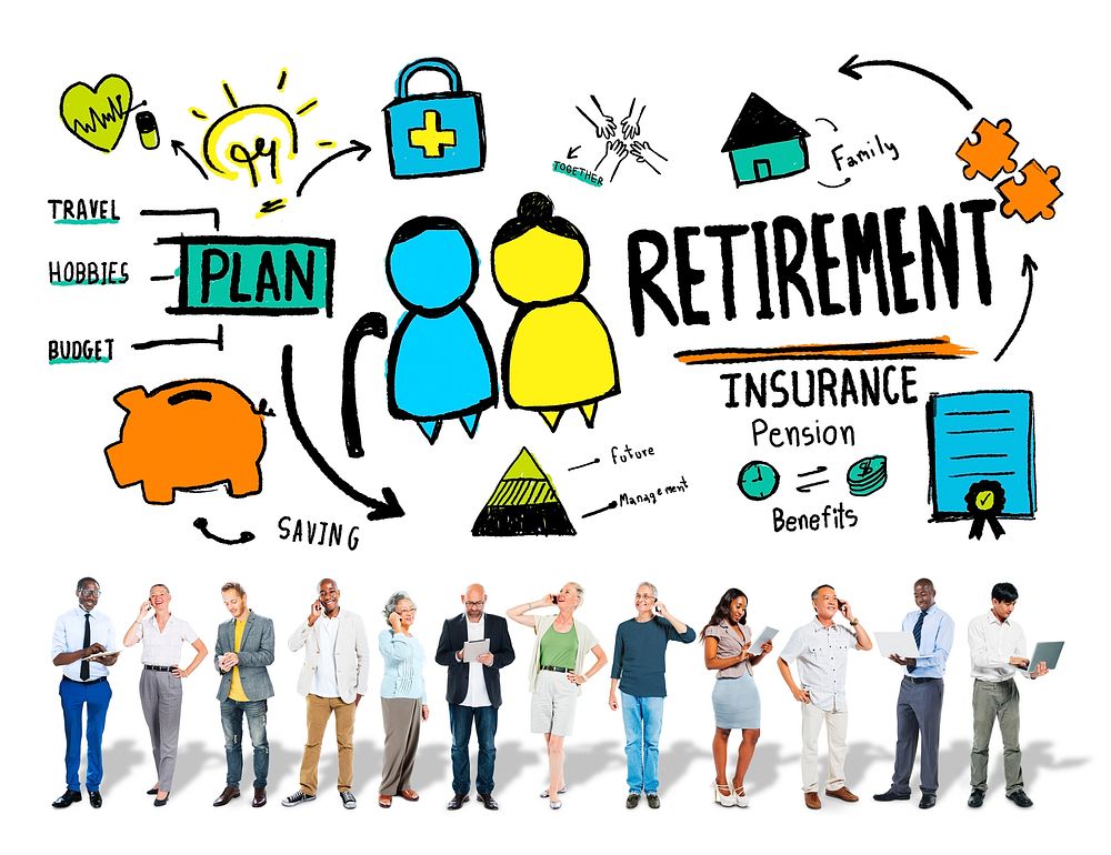 Business People Retirement Career Digital Communication Concept