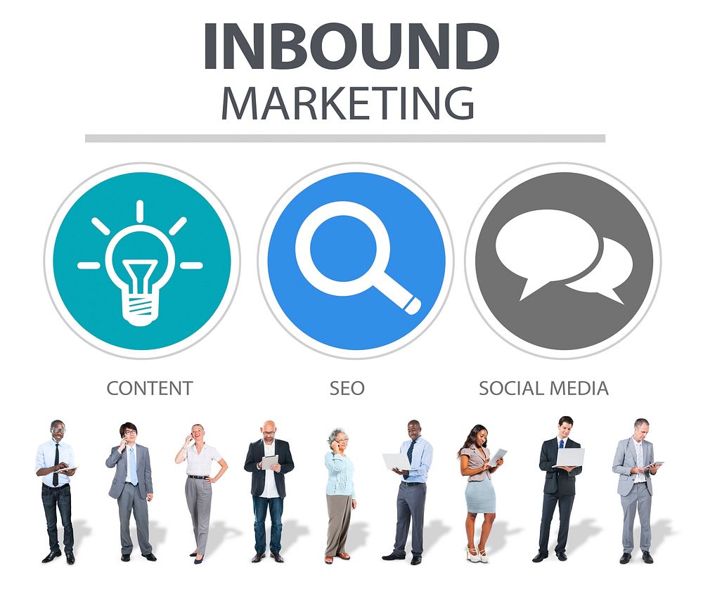 Inbound Marketing Commerce Content Social Media Concept