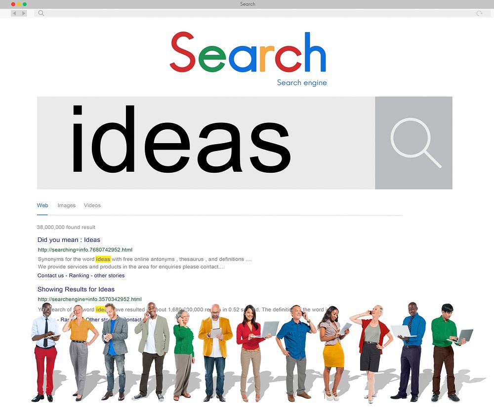 Search Ideas Creative Technology Connection Concept