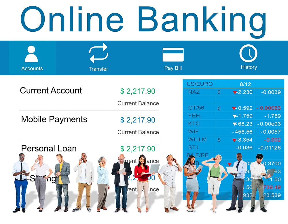 Online Banking Technology Ecommerce Commercial Concept
