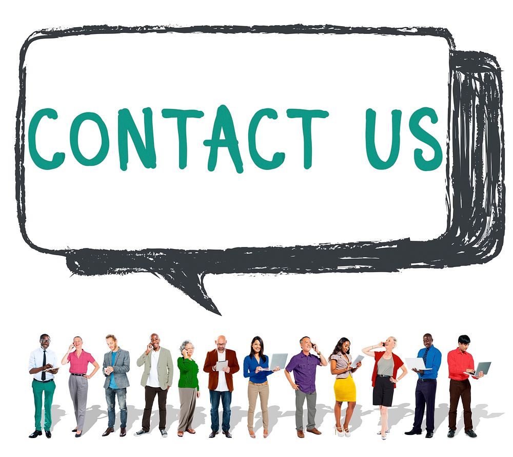 Contact Us Hotline Info Service Customer Care Concept