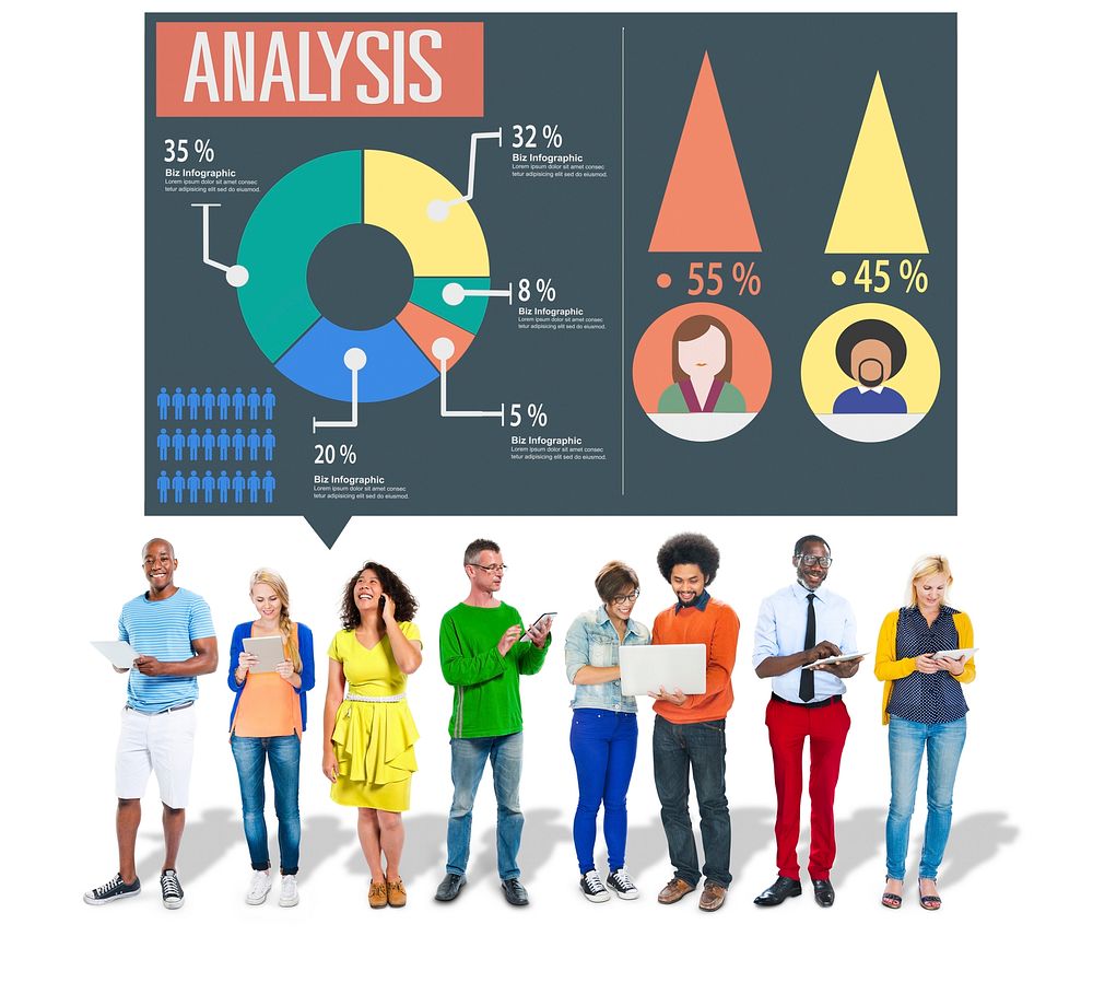 Analysis Analytic Marketing Sharing Graph Diagram Concept