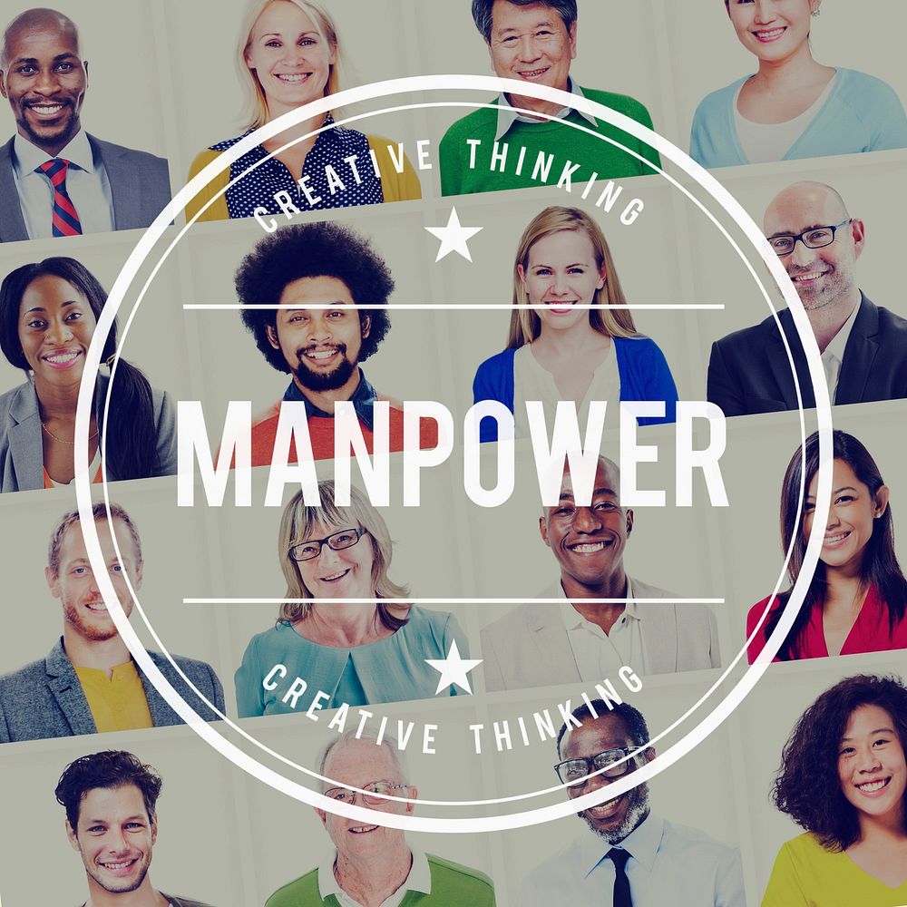 Manpower People Management Personnel Staff Concept