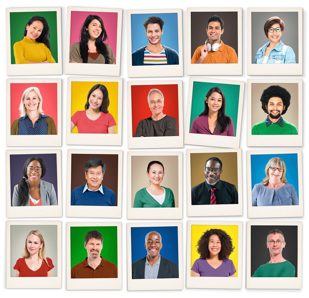 People Diversity Faces Human Face Portrait Community Concept