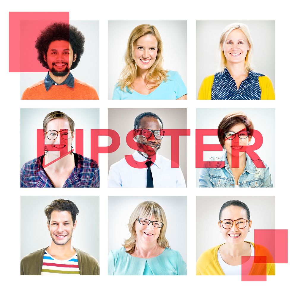 Individuality Portrait Profile Real People Hipster Diversity Concept