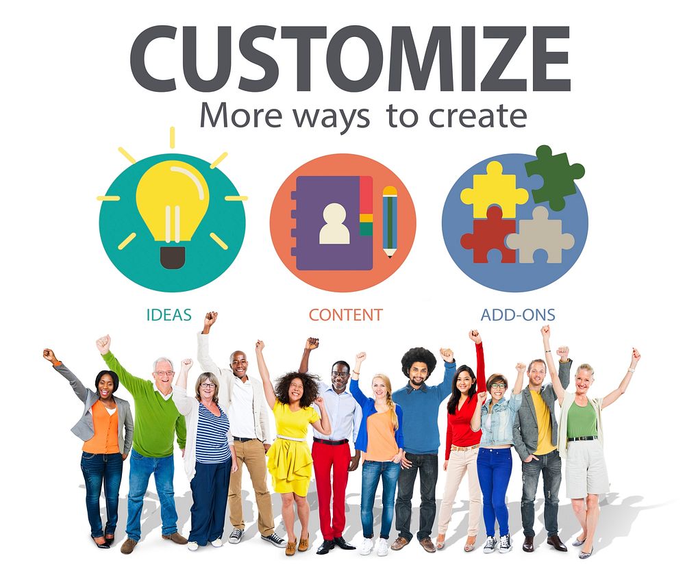 Customize Ideas Identity Individuality Innovation Personalize Concept