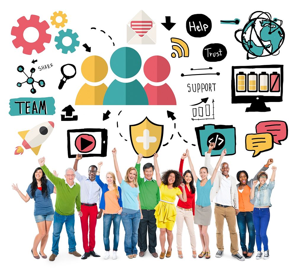 Team Share Support Trust Help Teamwork Togetherness Concept