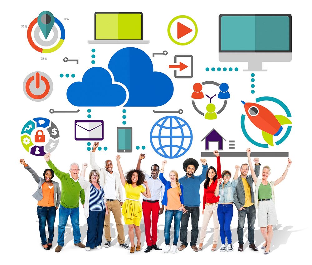 Big Data Sharing Online Global Communication Celebration Concept