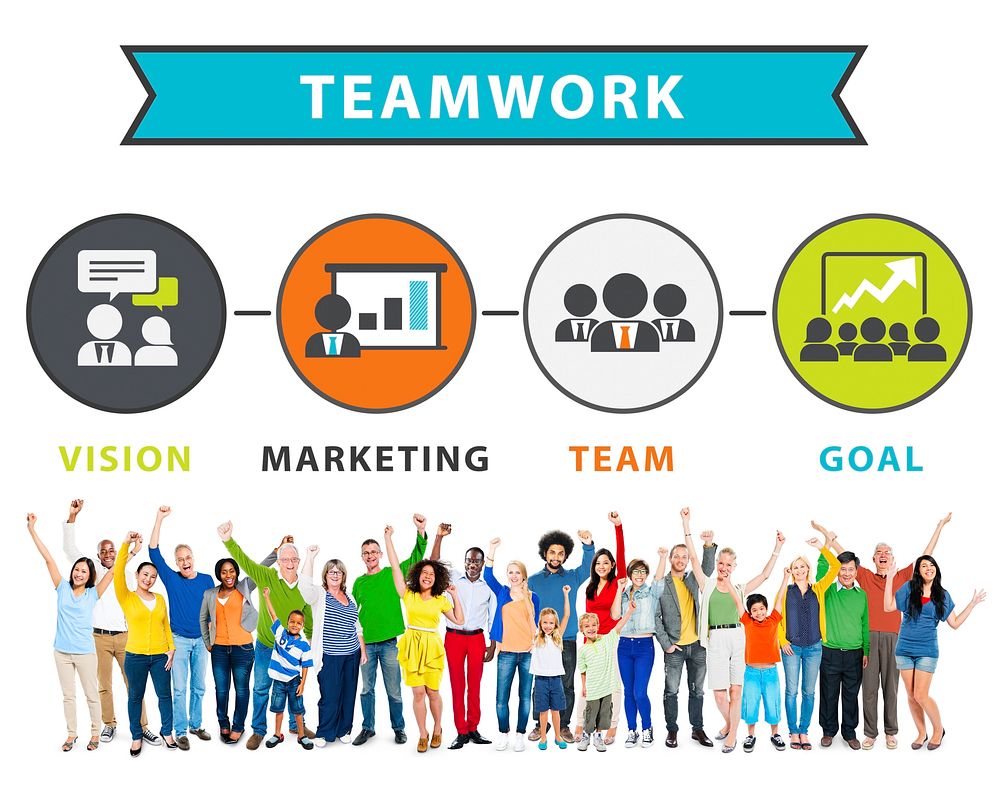 People Celebration Success Connection Teamwork Concept
