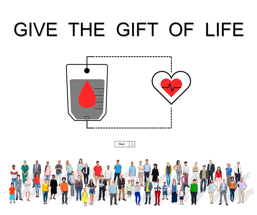 Blood Donation Give Life Transfusion Sangre Concept