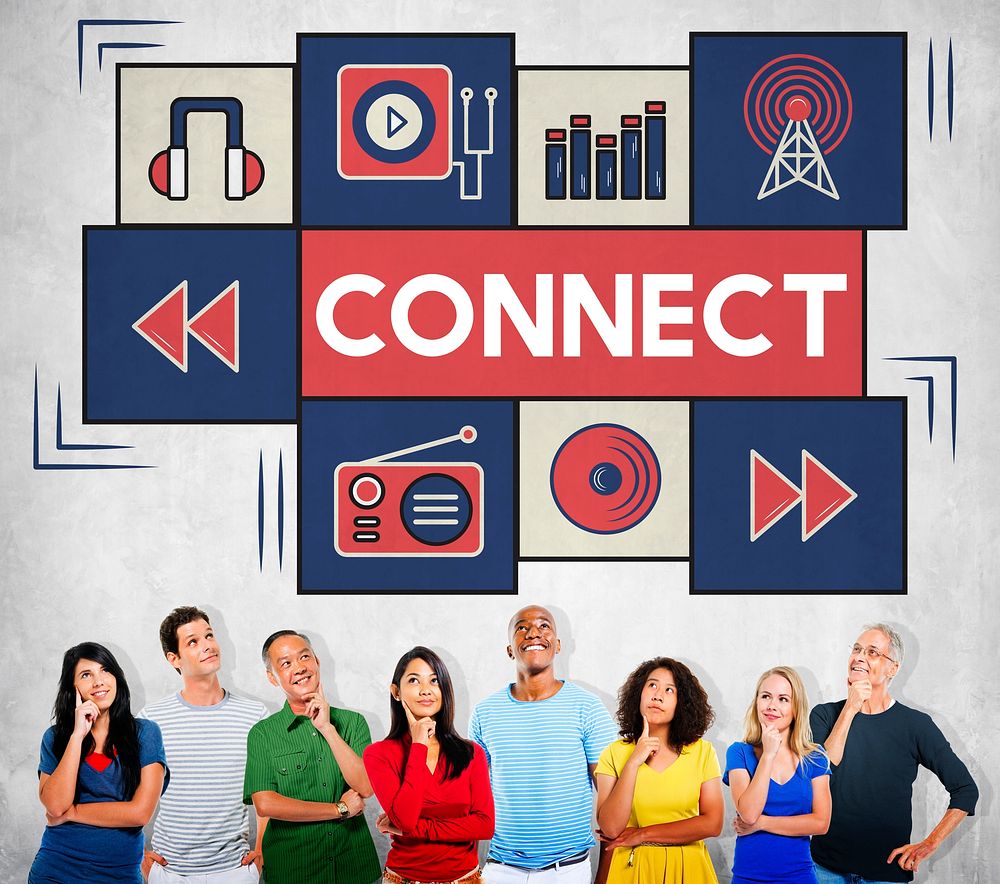 Connect Music Digital Audio Technology Concept