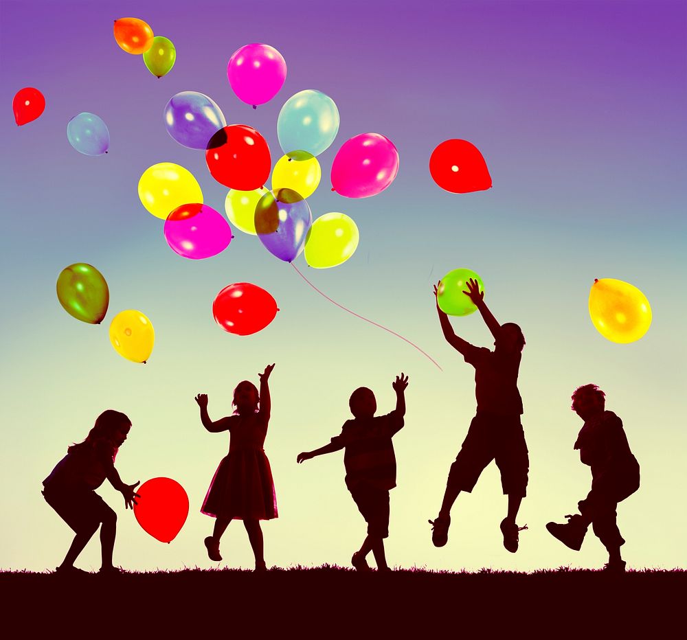 Children Balloon Childhood Fun Playing Concept
