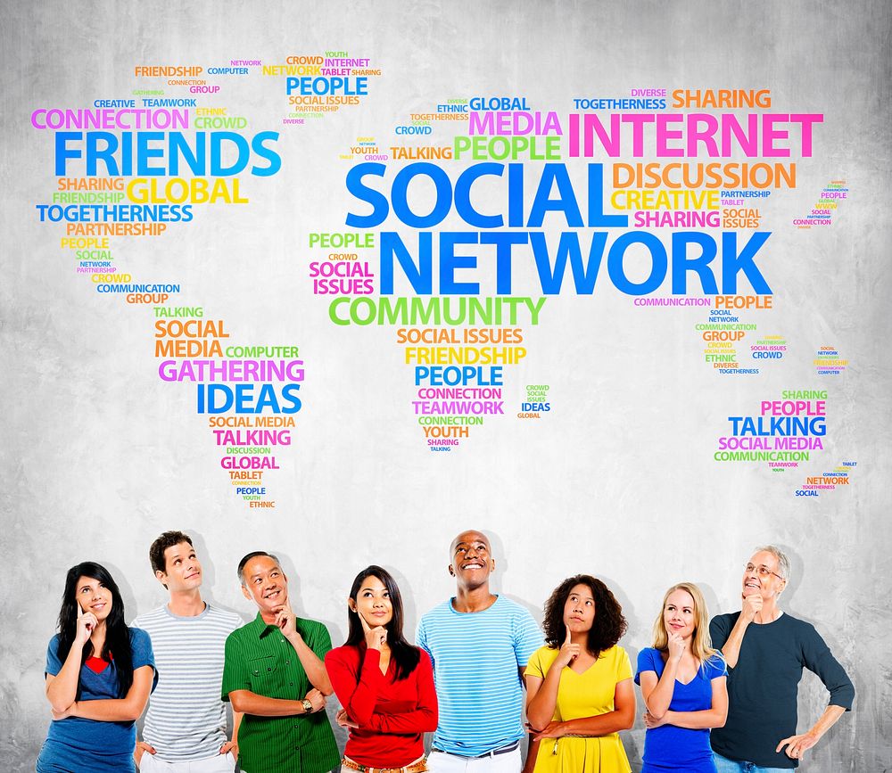 Social Network Internet Friends Ideas Talking Social Media Community Concept