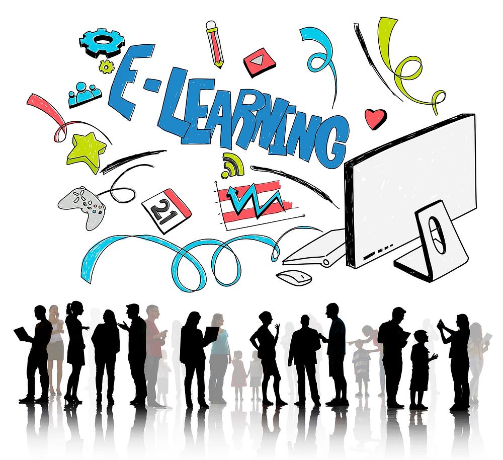 E-learning Education Global Communication Technology Concept