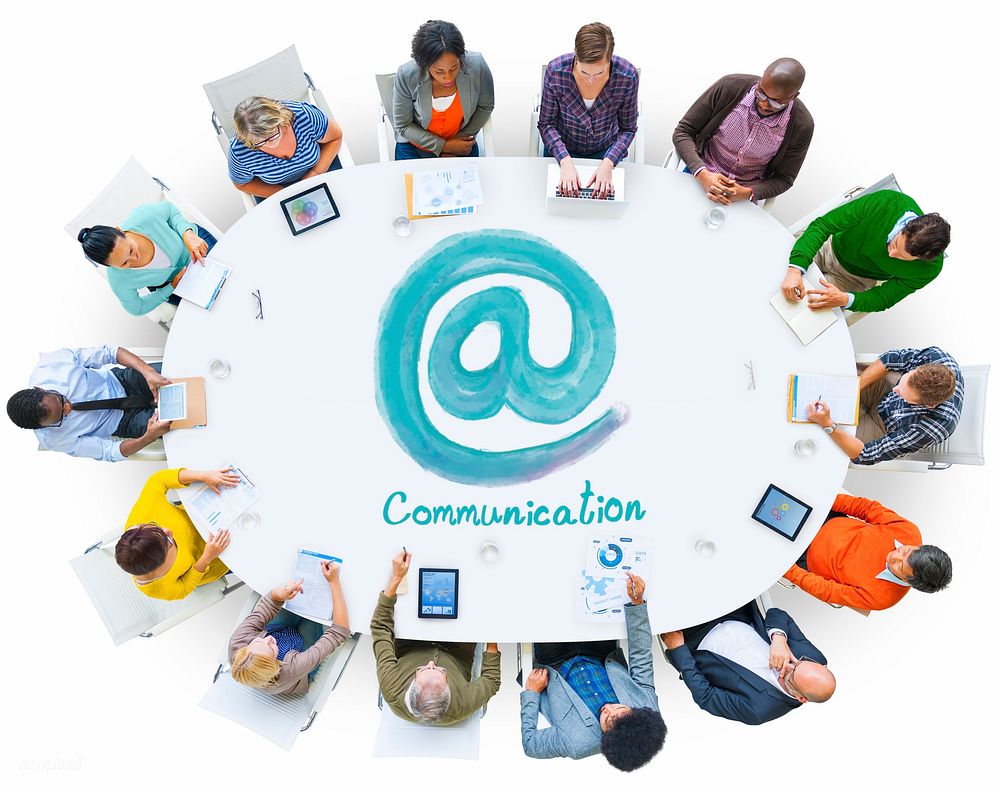 At Sign Communication Contact Connection Concept