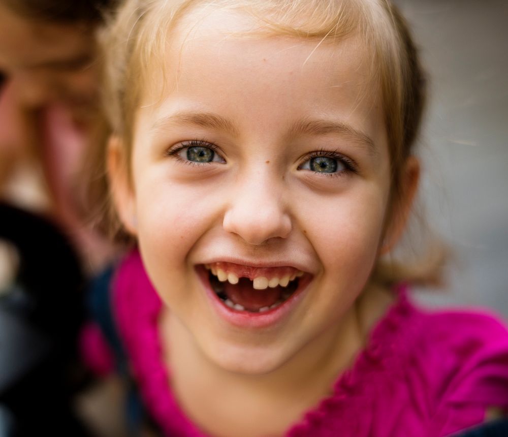 Little Girl Smiling Happiness Portrait