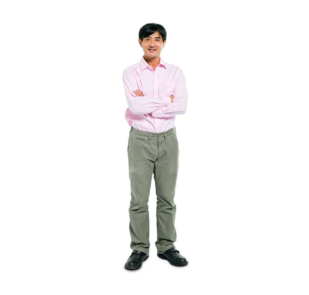 Confident Man Standing with Arms Crossed