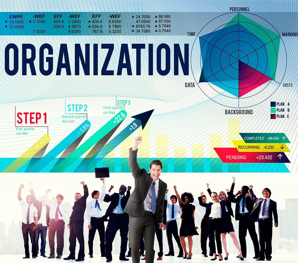 Organization Management Collaboration Team Structure Concept