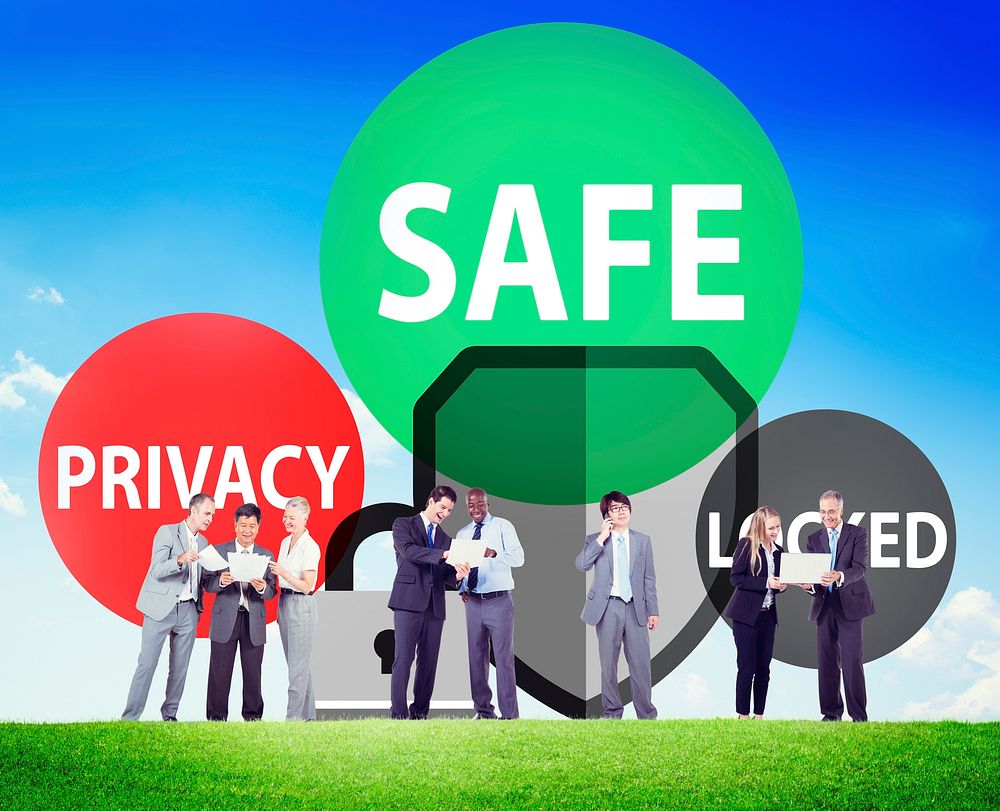 Safe Privacy Locked Security Protection Safe Insurance Concept