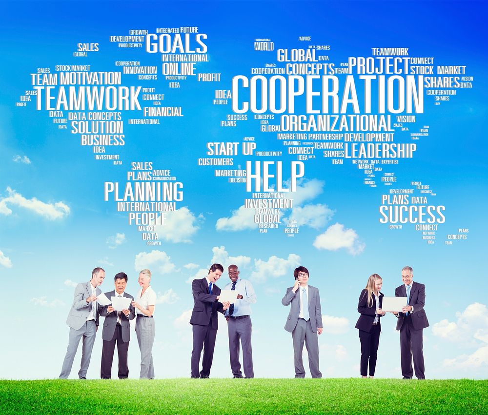 Coorperation Business Coworker Planning Teamwork Concept
