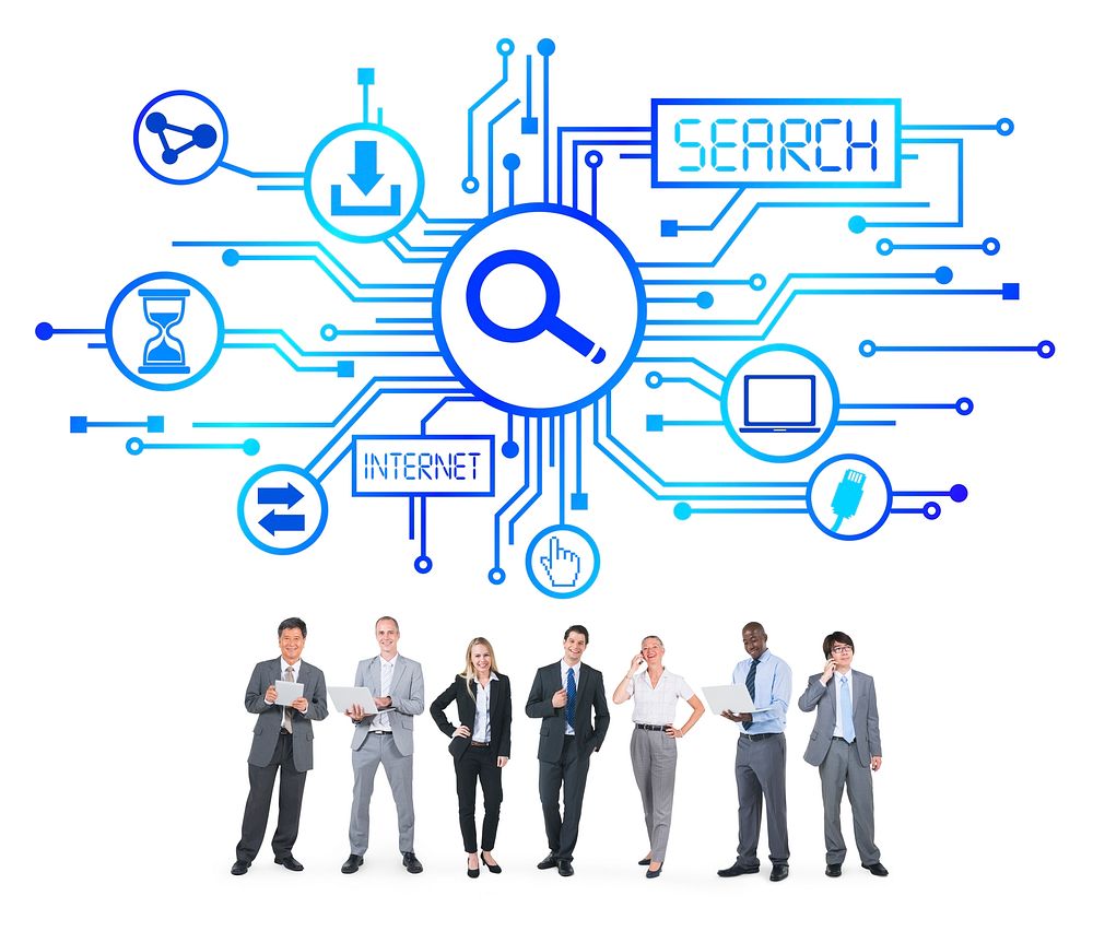 Business People and SEO Concepts