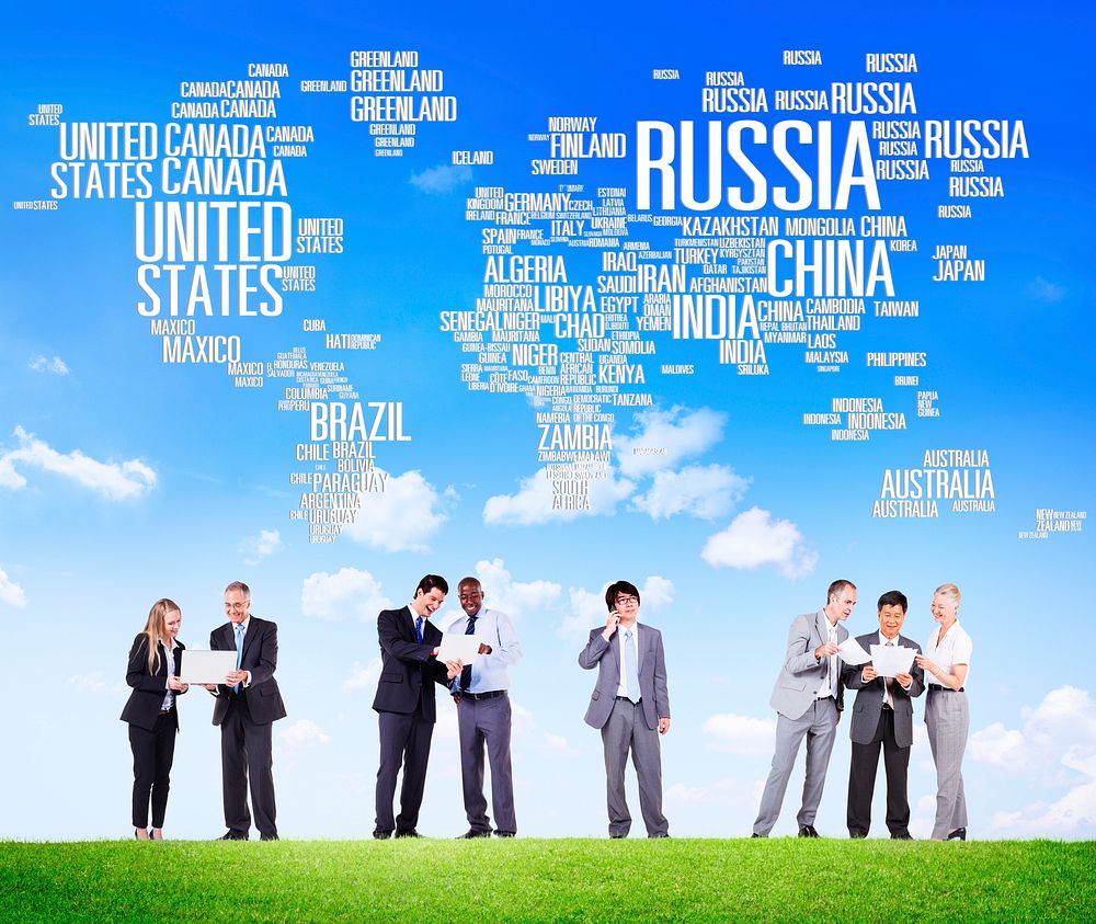 Russia Global World International Countries Globalization Concept