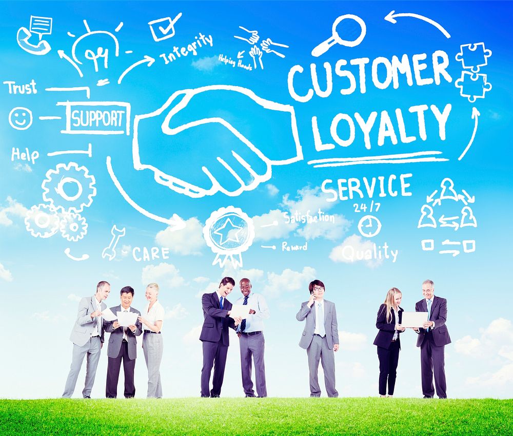 Customer Loyalty Service Support Care Trust Business Concept