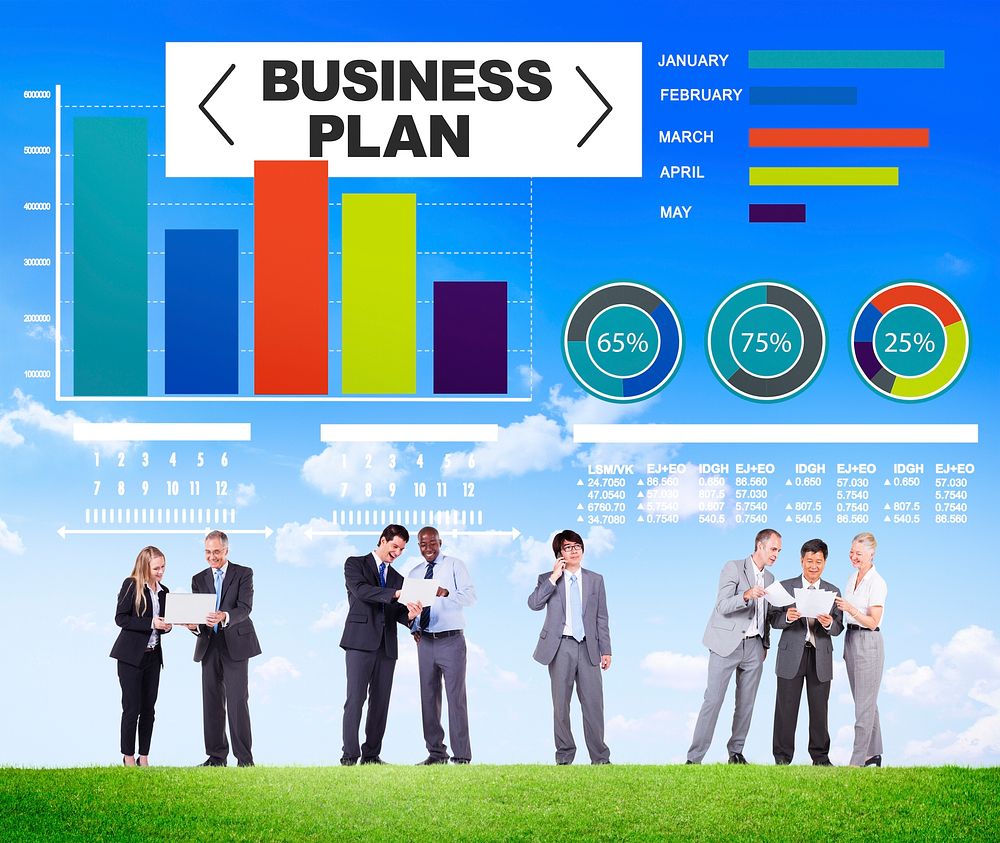 business plan graph brainstorming strategy idea info concept