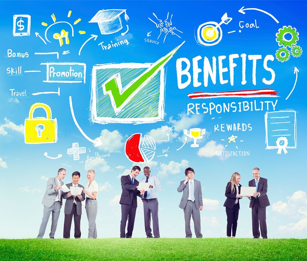 Benefits Gain Profit Earning Income Business Communication Concept