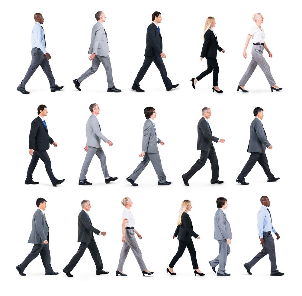 Business people walking