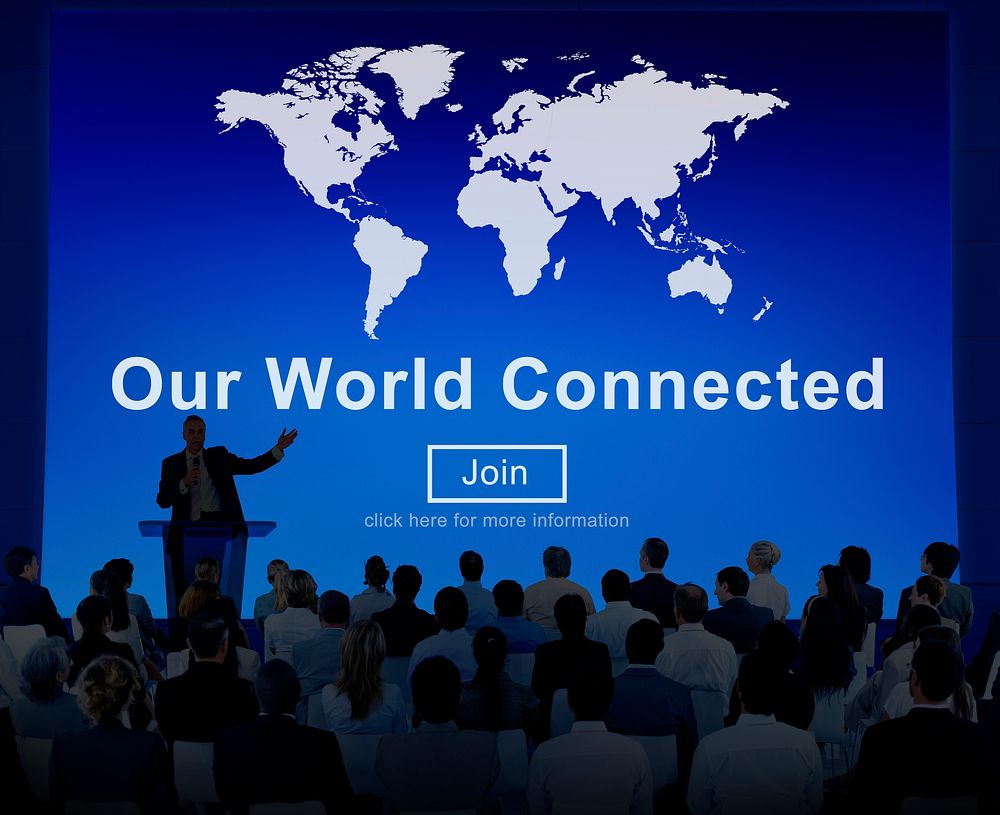 Our World Connected Social Networking Interconnection Concept
