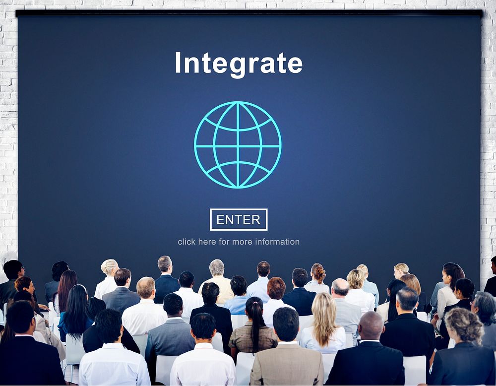 Integrate Combine Merge Online Web Concept