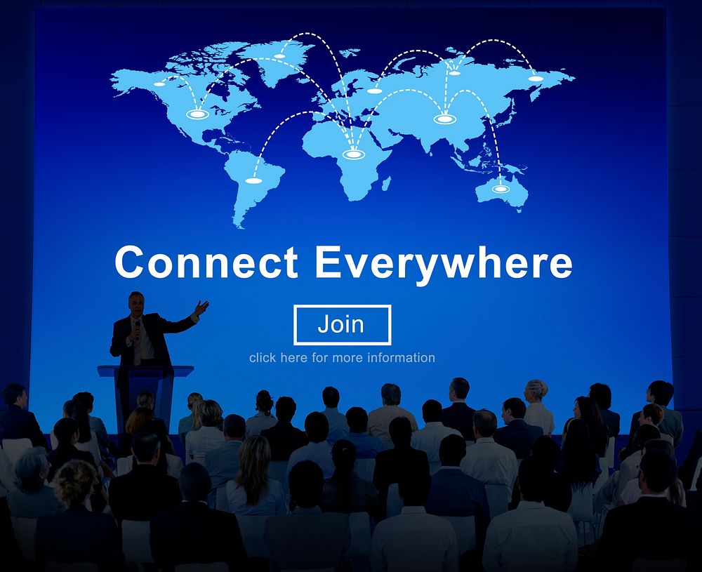 Connect Everywhere Globalization Interconnection Communication Concept