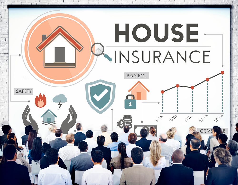 House Insurance Security Property Protection Concept