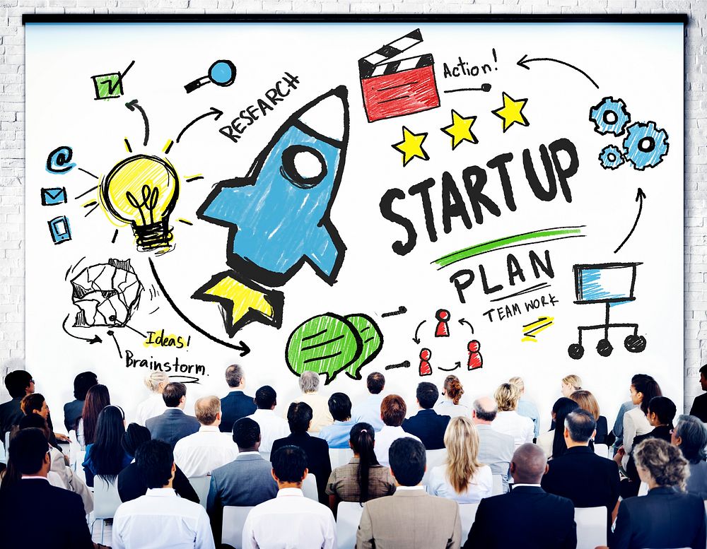 Start Up Business Launch Success Corporate Seminar Concept
