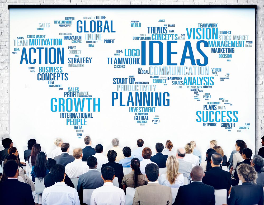 Global Business People Conference Seminar Ideas Concept