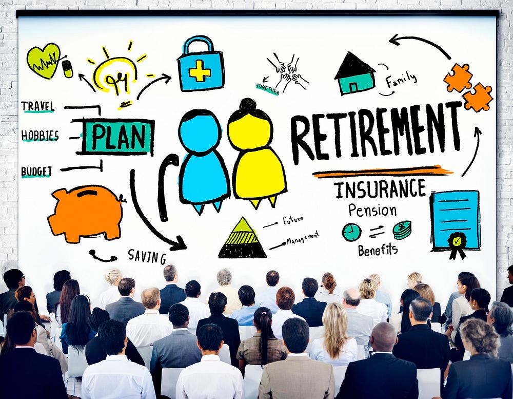 Business People Employee Retirement Presentation Seminar Concept