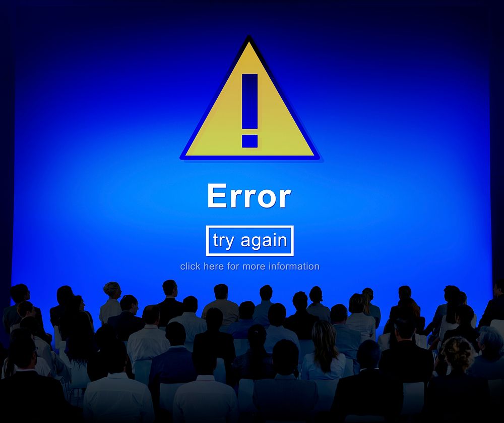 Error Mistake Online Reminder Beware Alert Concept