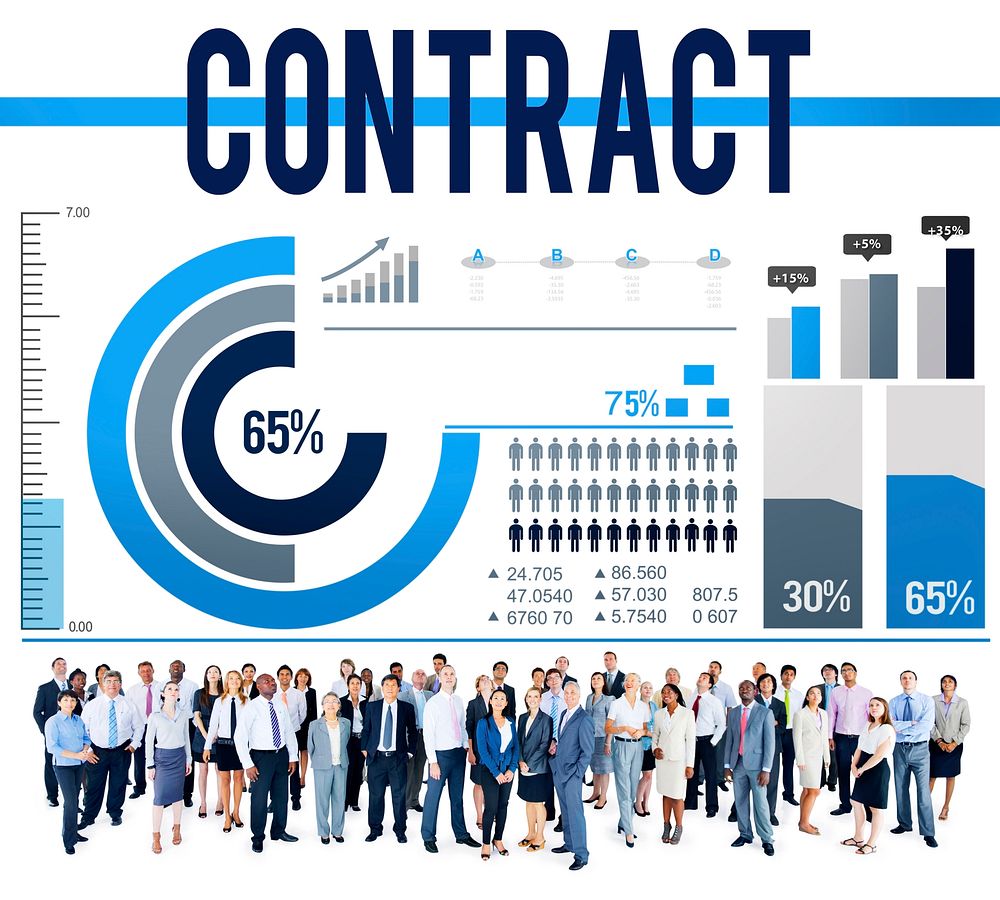 Contract Agreement Deal Bargain Partnership Concept