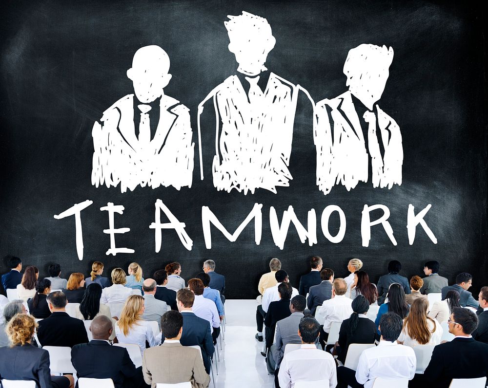 Teamwork Group Collaboration Organization Concept