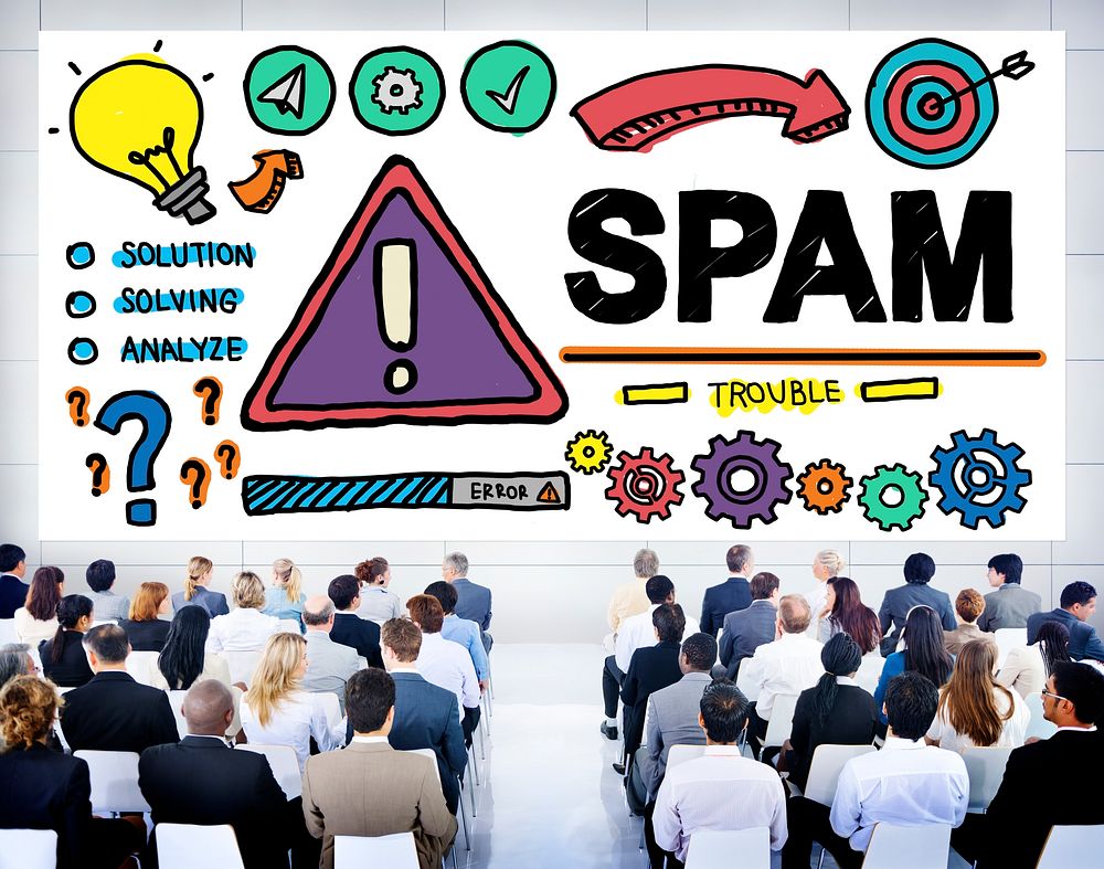 Spam Problem Virus Online Malware Hacking Concept