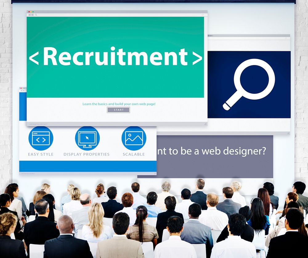 Business People Recruitment Web Design Concept