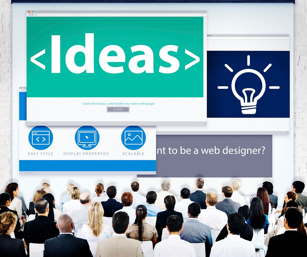 Business People Ideas Web Design Concept