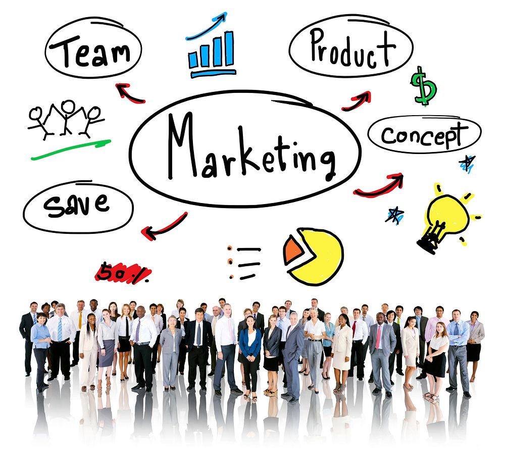 Marketing Strategy Team Business Commercial Advertising Concept