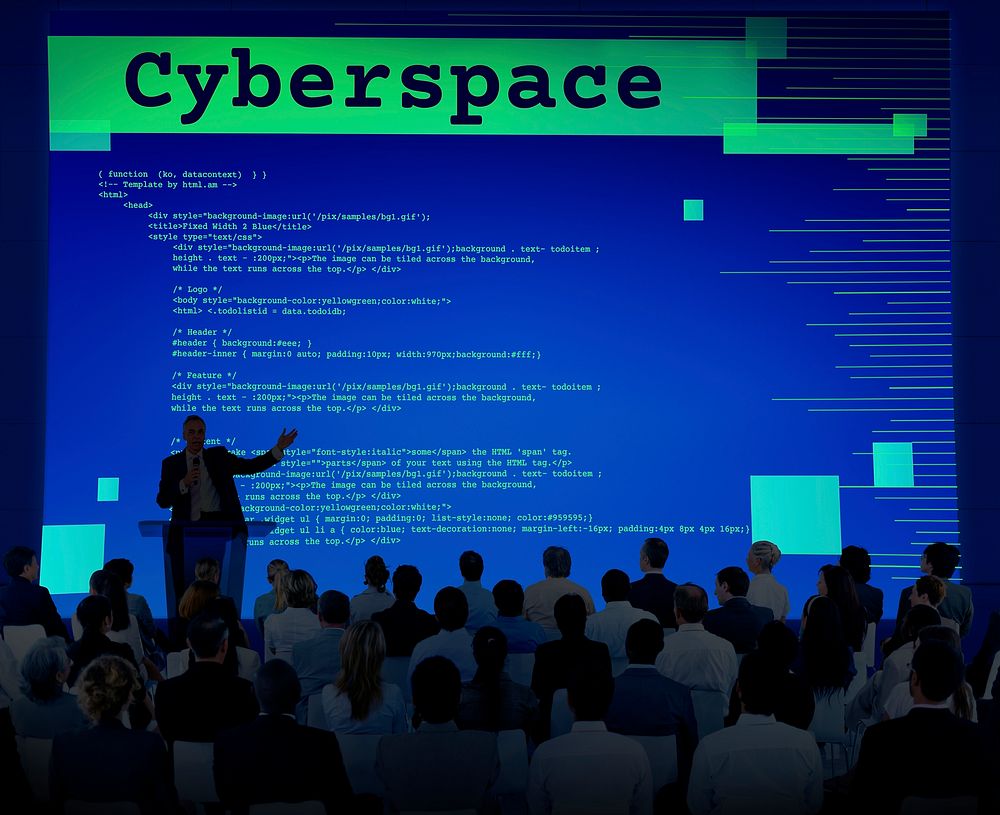 Cyberspace Digital Information Technology Web Concept