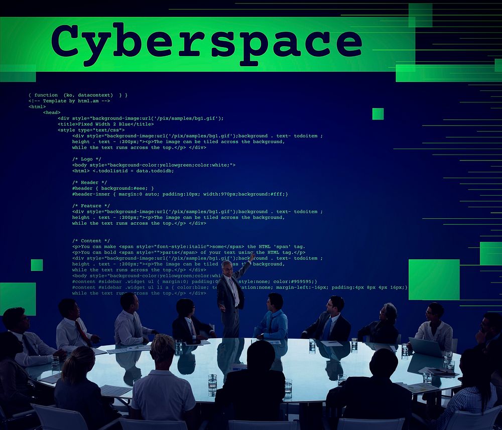 Cyberspace Digital Information Technology Web Concept