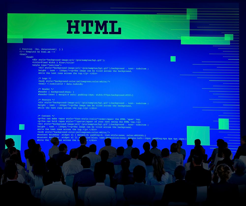 Html Programming Advanced Technology Web Concept