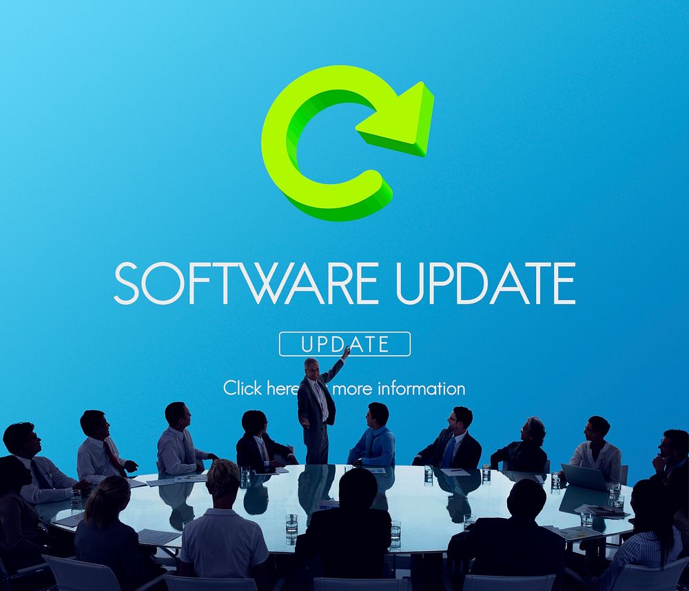 Software Update Program Digital Improvement Concept