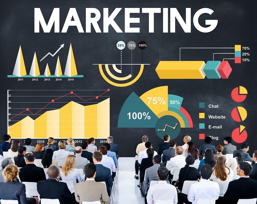 Marketing Percentage Business Chart Concept